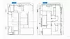 Two architectural floor plans displayed side by side on a white background.