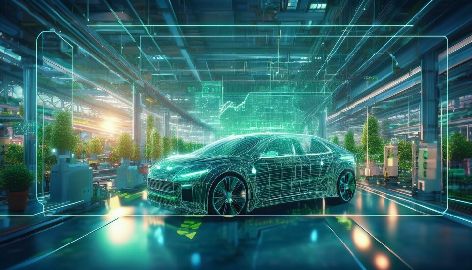 Data-driven decision-making and AI are powering sustainability in automotive manufacturing globallyImage generated using AI Data-driven decision making mockup
