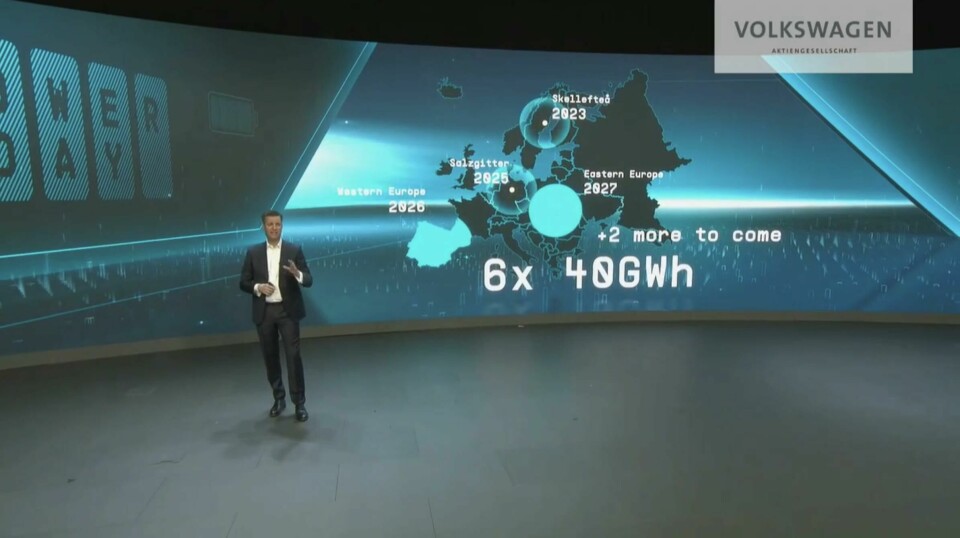 VW to have 240 GWh of battery plants in Europe by 2030 VW Six gigafactories presentation