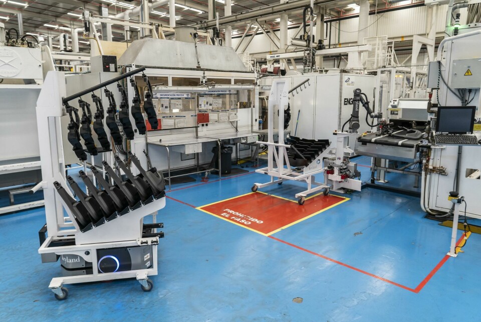 Introducing autonomous mobile robots (AMRs) manufactured and supplied by Omron, helps achieve a modernised and more sustainable factory where people and machines are working in harmony Omron robotics 2