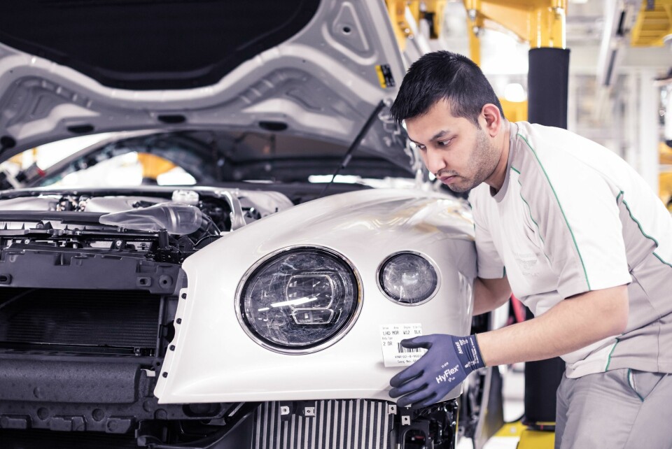 The Bentley factory in Crewe, north-west England, has been producing luxury cars since 1946 Bentley assembly
