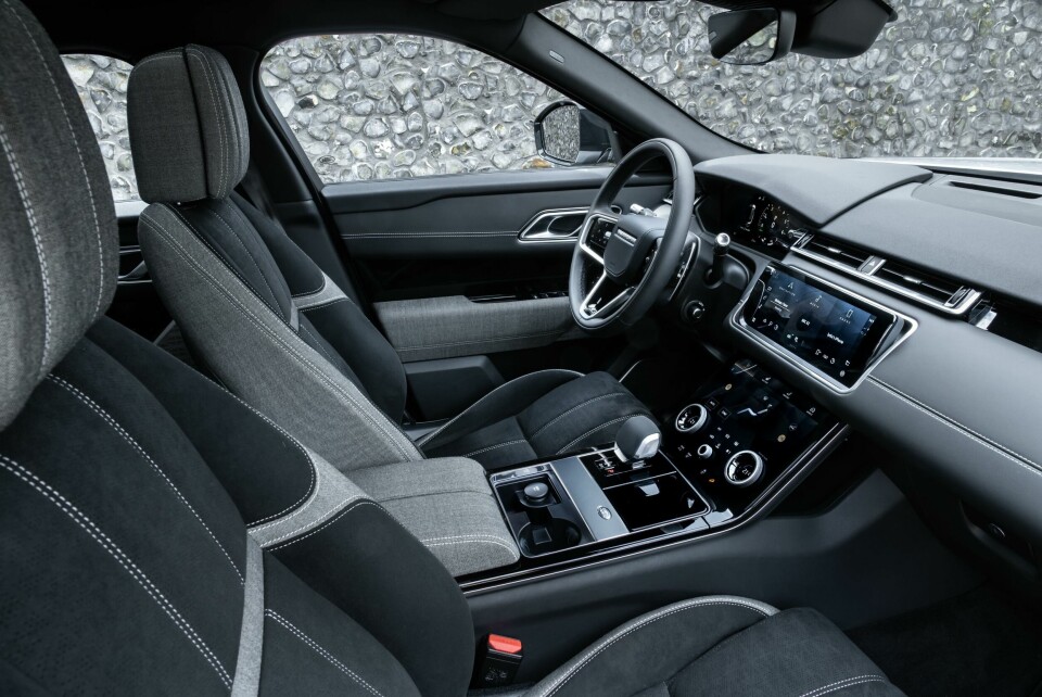The Kvadrat interior, made from wool and recycled suede, in the Range Rover Velar Range Rover Velar 2022 Kvadrat interior