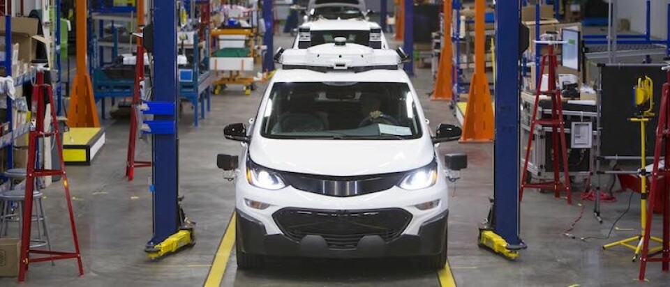 Pursuing profitability Chevrolet Bolt EV autonomous test vehicles are assembled at General Motors Orion Assembly in Orion Township, Michigan. (Photo by Jeffrey Sauger for General Motors)