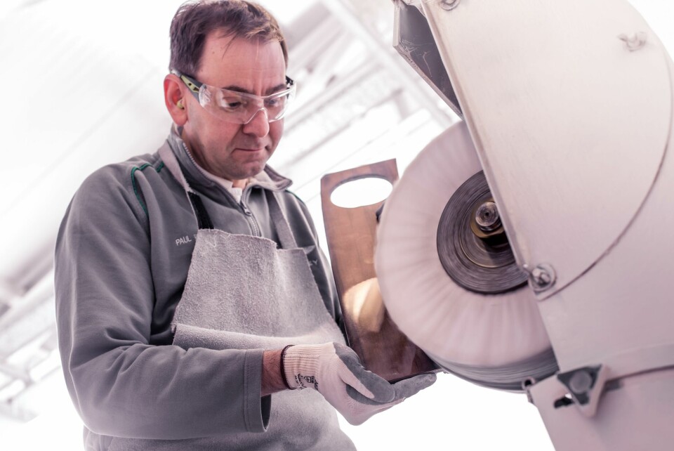 The woodshop occupies a big space, measuring 5400 sq.m with a team of 150 to sand, lacquer and polish veneers Bentley wood shop