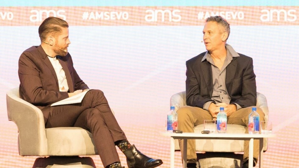 Jeremy Keating (Right) VP of operations at Kokomo Transmissions-StellantisKeating diccusses lean manufacturing with AMS’ chief content officer, Christopher Ludwig at AMS Automotive Evolution North America 2024 Jeremy Keating and Sardar Asif Khan from Stellantis discuss lean manufacturing
