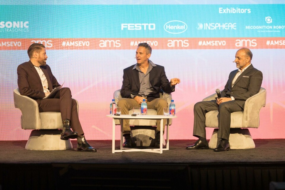 (from L-R) Christopher Ludwig, Chief content officer, AMS; Jeremy Keating, Stellantis Kokomo Transmission and Dr. Sardar Asif Khan, StellantisStrategies for successfully developing lean as automotive production transforms Christopher Ludwig, Chief content officer, AMS; Jeremy Keating, Stellantis Kokomo Transmission and Dr. Sardar Asif Khan, Stellantis
