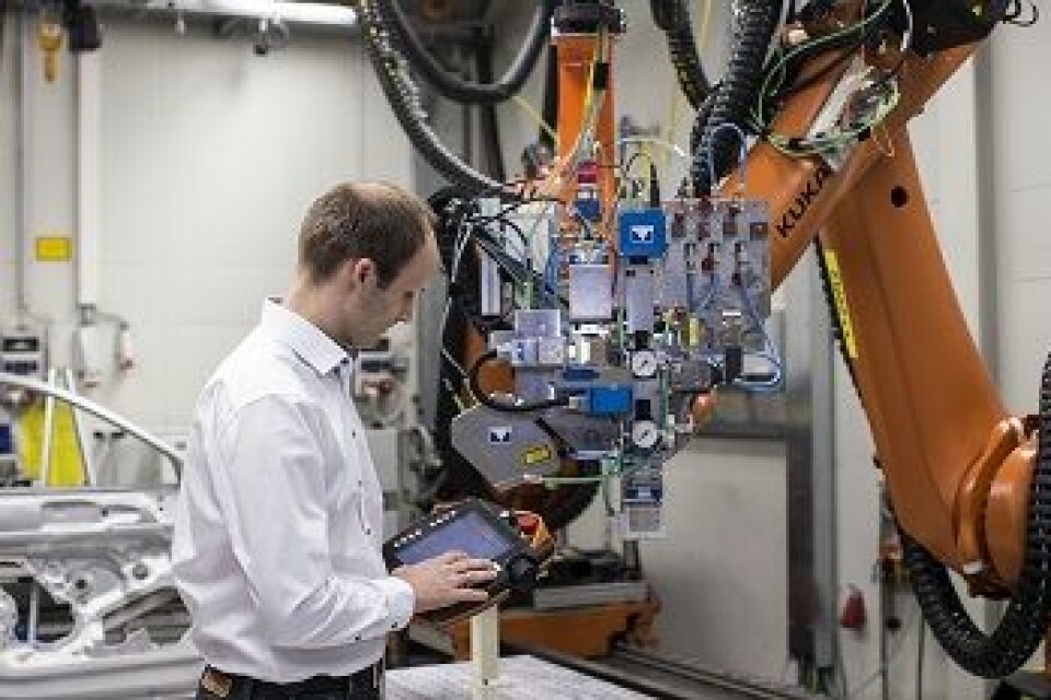 Material world Audi’s Jan Philipp Weberpals configuring the remote laser welding system