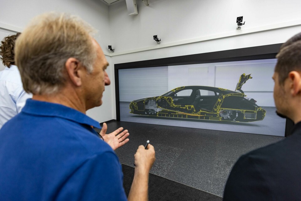 The ‘Power Wall’ for productionAudi’s ‘Power Wall’ displays detailed prototypes of planned models and allows for the swapping of features and components at the click of a button. Audi power wall virtual reality