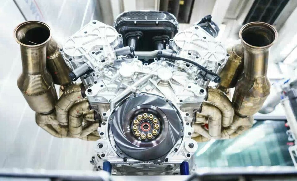 Rise of the Valkyrie Aston Martin Cosworth engine front