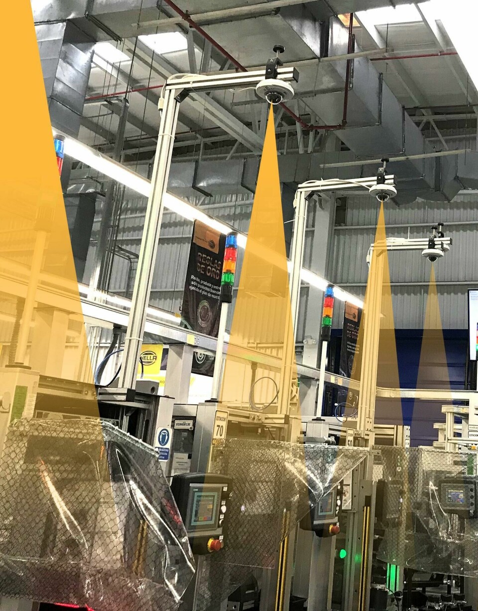 Drishti installs a camera that streams live video on each station on the line, recording assembly operations as they happen – image visualisation courtesy of Hella hella-visualization-2-vertical