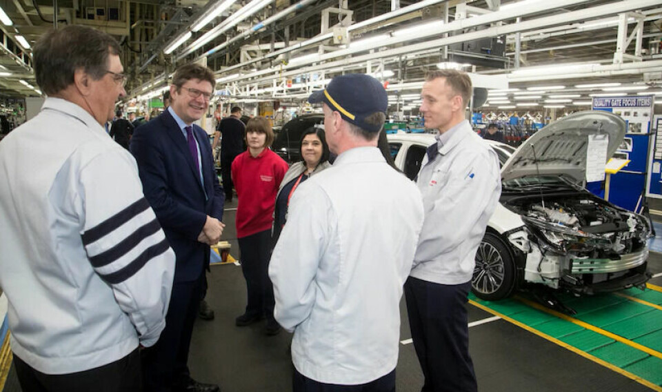 Corolla confidence HM Gov Business Sec Greg Hands - Burnaston Toyota
