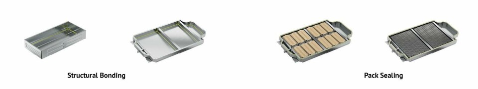 Advanced materials application for EV battery production SAMES Structural Bonding Pack Sealing