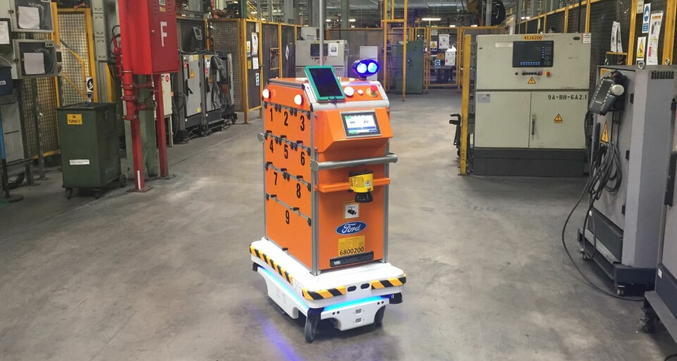 Ford has developed its own AGV technology to meet its particular logistics requirements Ford AGV