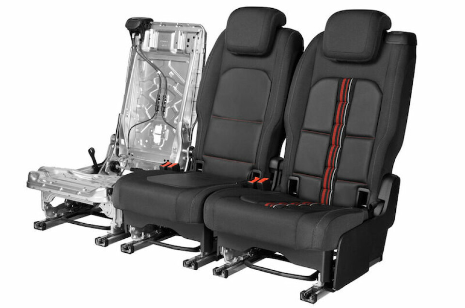 Seating plan Rear Seat multi functional structure (EP2)