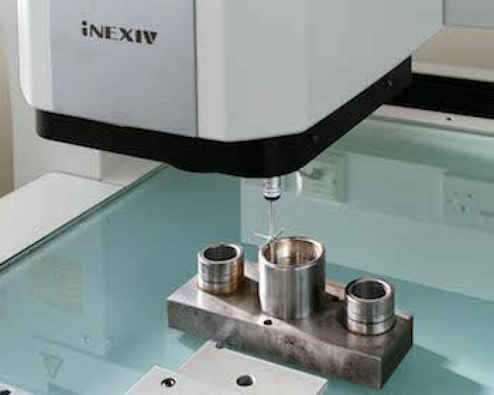 Touch and go Nikon Metrology’s iNEXIV machine combines a camera system for video and still images and a touch probe