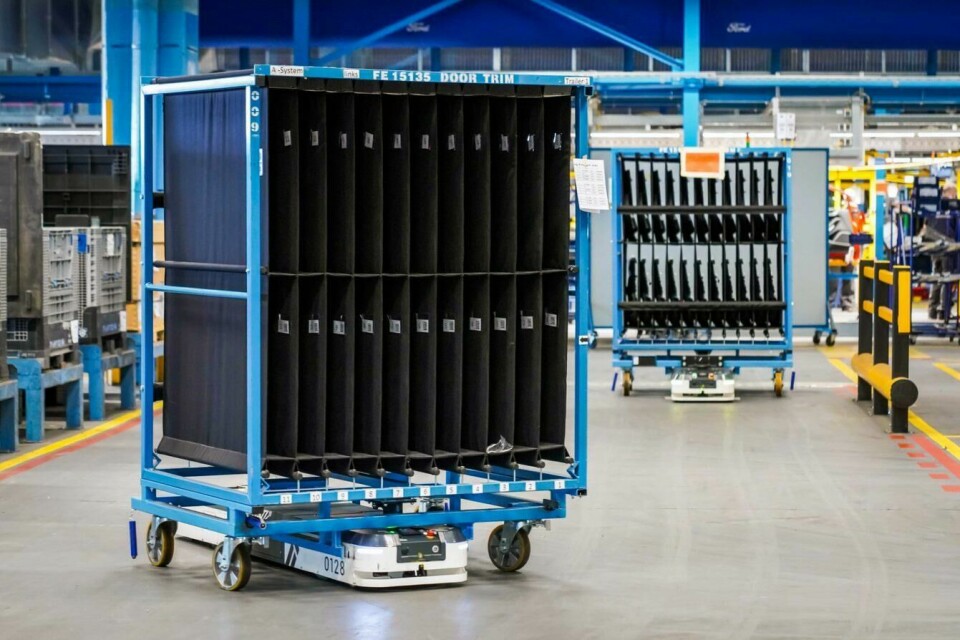 Ford engineers have been developing AMRs to meet different requirements at the Cologne plant Ford Cologne automated tool transport system