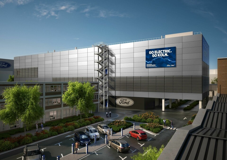 Part of the preparations for EV production will include construction of a 100-metre-long hall for pre-treating body shells Ford Cologne animation of the new built 100-meter-long plant hall for pretreating body shells