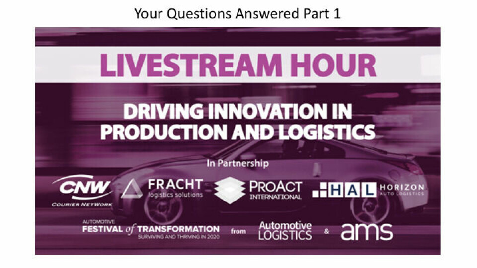 Watch: ‘Covid is accelerating digital supply chain and production’ | Your questions answered with EY’s Bart Huthwaite IT livestream_your questions answered