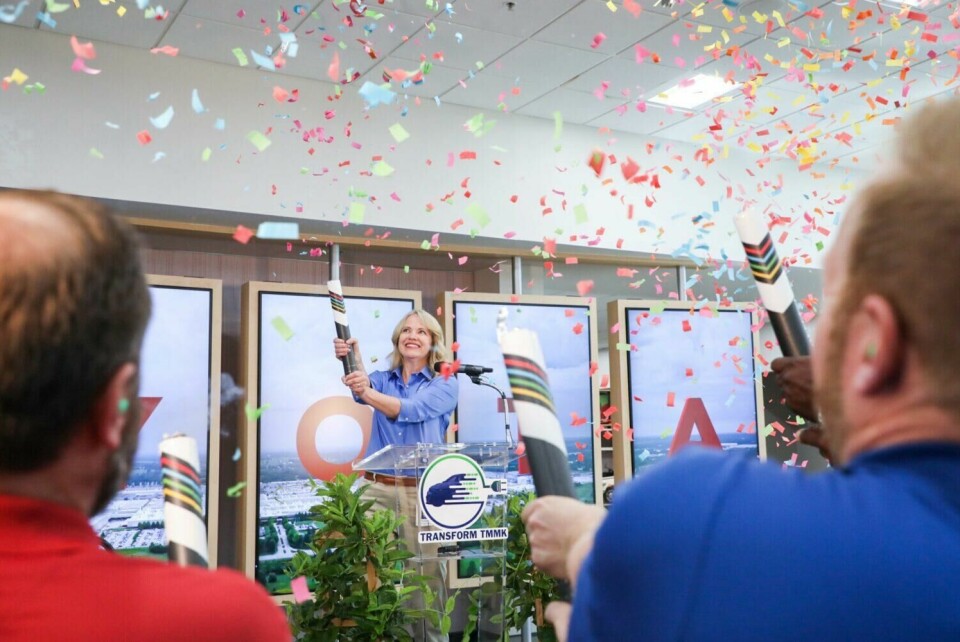 Susan Elkington, president, Toyota Motor Manufacturing Kentucky celebrates the OEM’s plans to make its first US-made EVs in Kentucky Toyota announces it will make its first US-made EVs in Kentucky