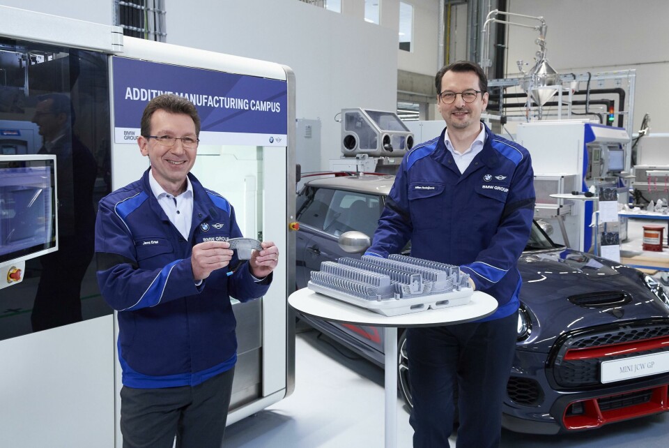 Jens Ertel, head of Additive Manufacturing (left) and Milan Nedeljkovic, member of the board of management of Production, BMW, at the opening of BMW Group’s Additive Manufacturing Campus Jens Ertel (left) and Milan Nedeljkovic at BMW Group's Additive Manufacturing Campus