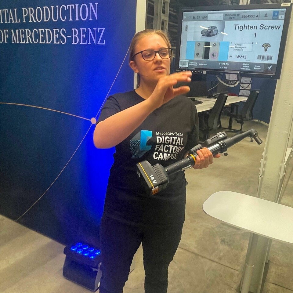 Maike Holtz, screw technology specialist, Mercedez-Benz, Digital Factory Campus, Berlin Maike Holtz, screw technology specialist, Mercedez-Benz, Digital Factory Campus, Berlin