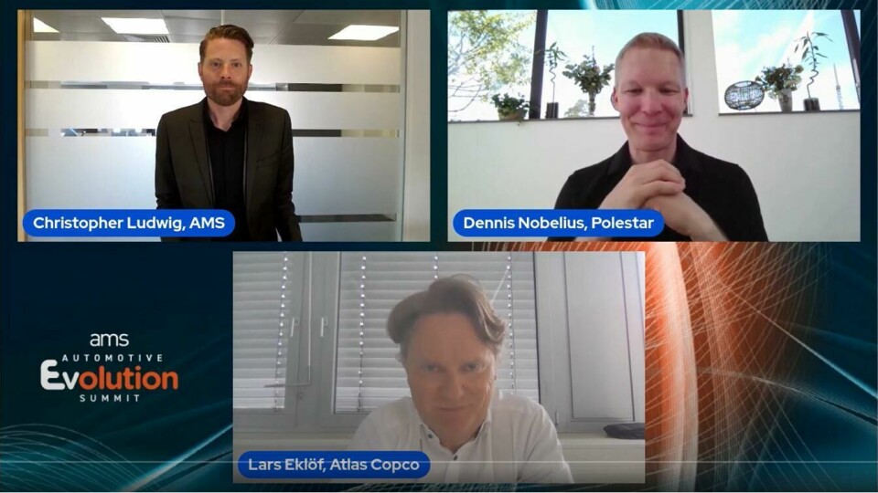Polestar’s Dennis Nobelius (top right) and Atlas Copco’s Lars Eklöf discussed new models for manufacturing partnership Chris Dennis Lars thumbnail
