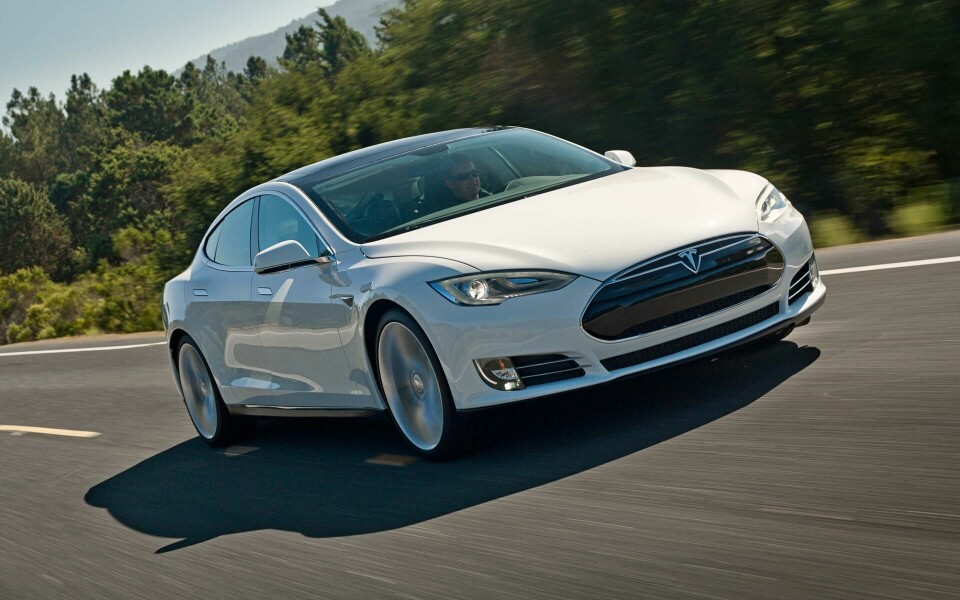 Tesla’s Model S. The company has delayed adding battery cell production at its plant in Germany to focus on increasing cell production in the US Tesla model-s-on-road