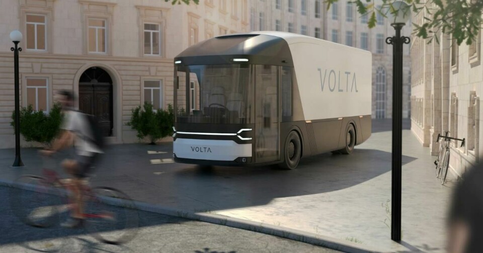 Volta Trucks’ 16-tonne flagship model, the Zero, available from 2023. Volta trucks street