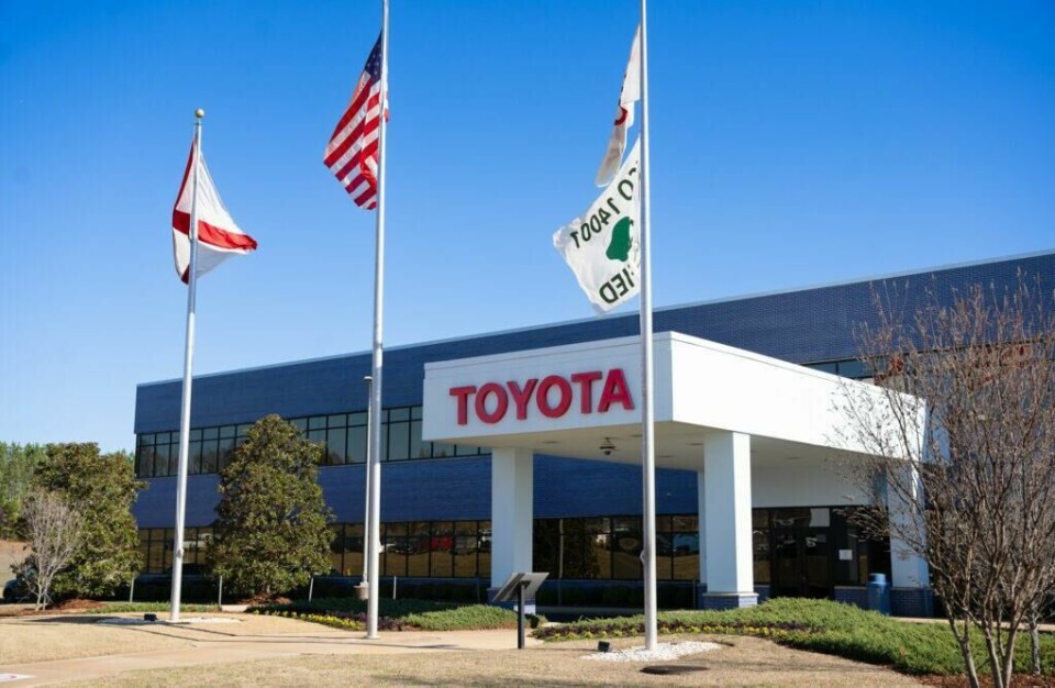 With the Tacoma now featuring a hybrid variant, every assembly line at the Alabama facility now contributes engines for hybrid vehicles 2024_TMMAL_Exterior-1024x666