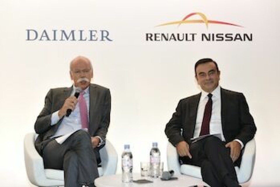 Allied to success Dieter Zetsche (L) and Carlos Ghosn (R)