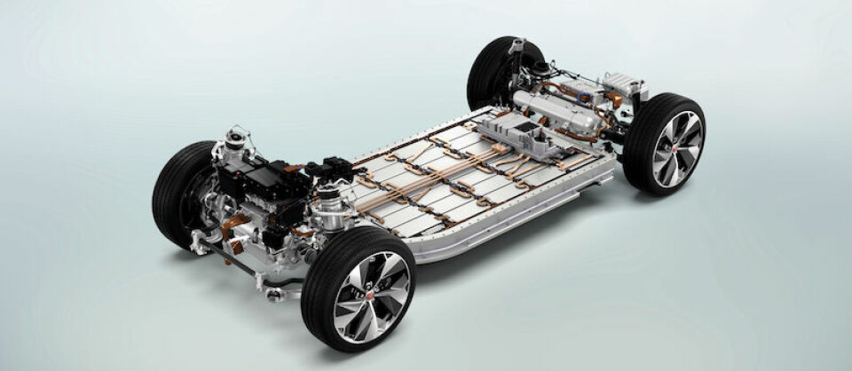 Packing in the power JLR’s I-Pace has a 90kWh lithium-ion battery in the floor of the vehicle