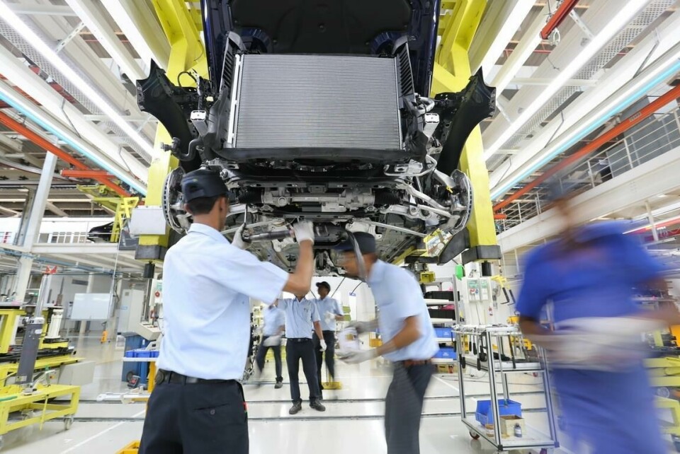 Will exports drive production growth across India? The Mercedes-Benz plant at Chakan, Pune