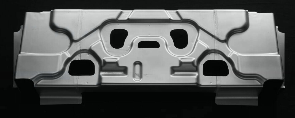 Complex friction stir welded (FSW) part formed using HFQ hot form quenching 2