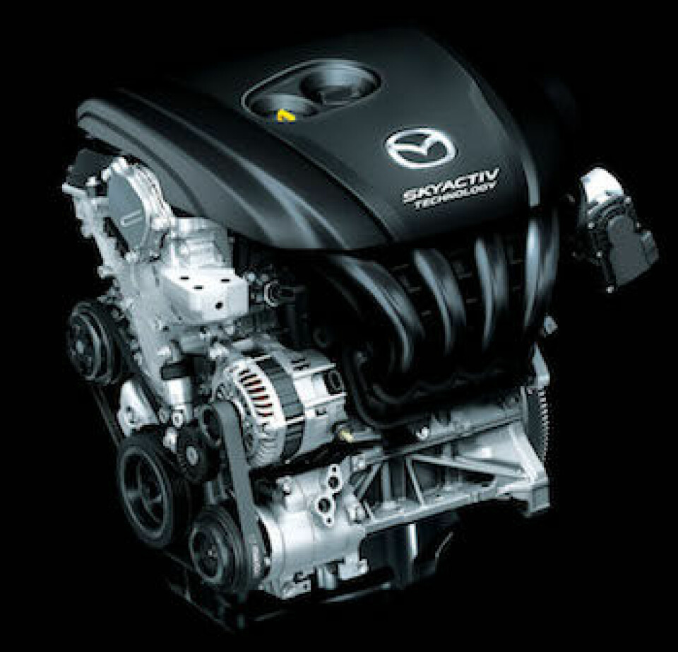 Mazda motors on The SKYACTIV engine, above, is key part of Mazda’s business objectives
