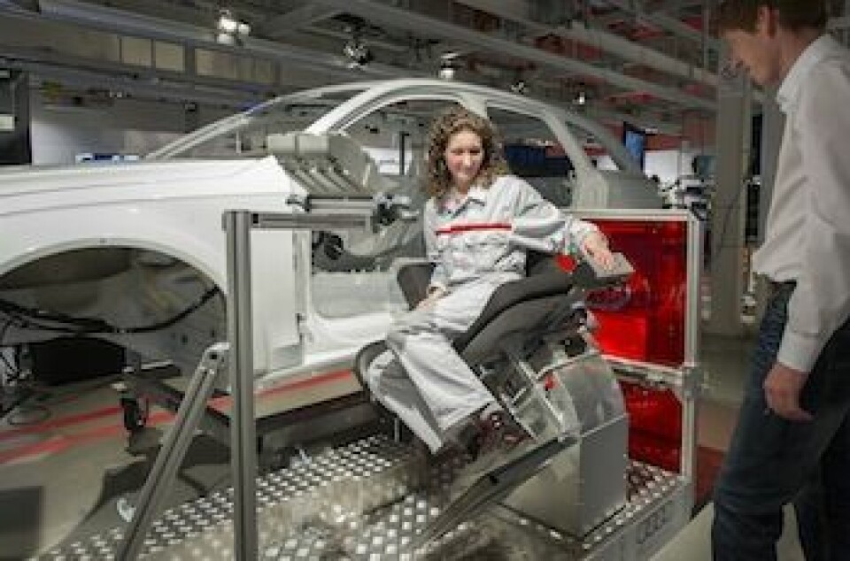 Next-generation working environment Ergonomic chair, Audi