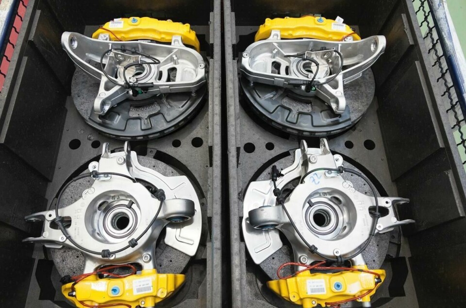 Brembo now produces complete corner assemblies (hub, disc and caliper) for customers such as Ferrari ATS 2020 Brembo module