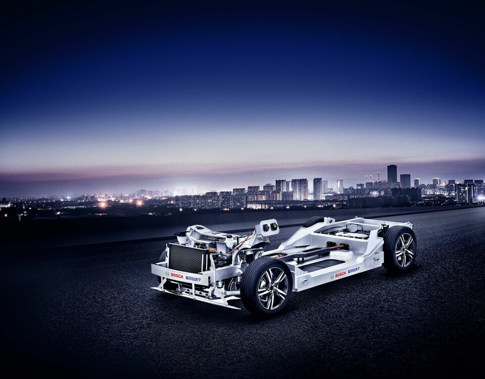 Benteler has developed the ‘Rolling Chassis’ with Bosch as a rolling showcase and development platform for electrification Rolling_chassis