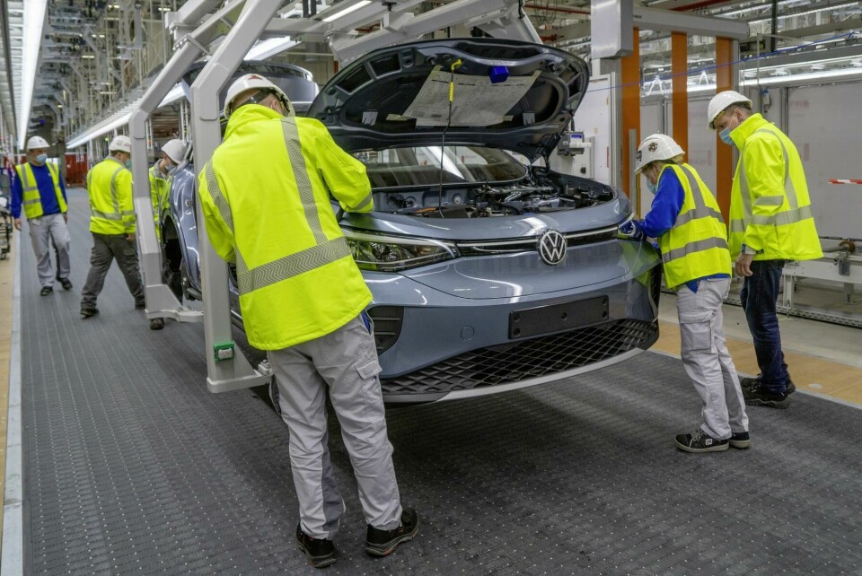 Volkswagen ID.4 manufacture Production of VW ID.4 EV