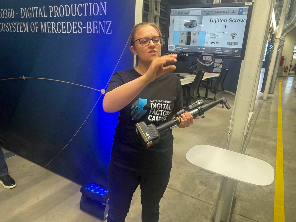 Maike Holtz, screw technology specialist, Mercedez-Benz, Digital Factory Campus, Berlin Maike Holtz, screw technology specialist, Mercedez-Benz, Digital Factory Campus, Berlin