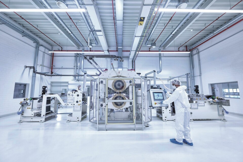 The cleanroom at Volkswagen’s battery producer company, PowerCo SE Cleanroom VW PowerCo
