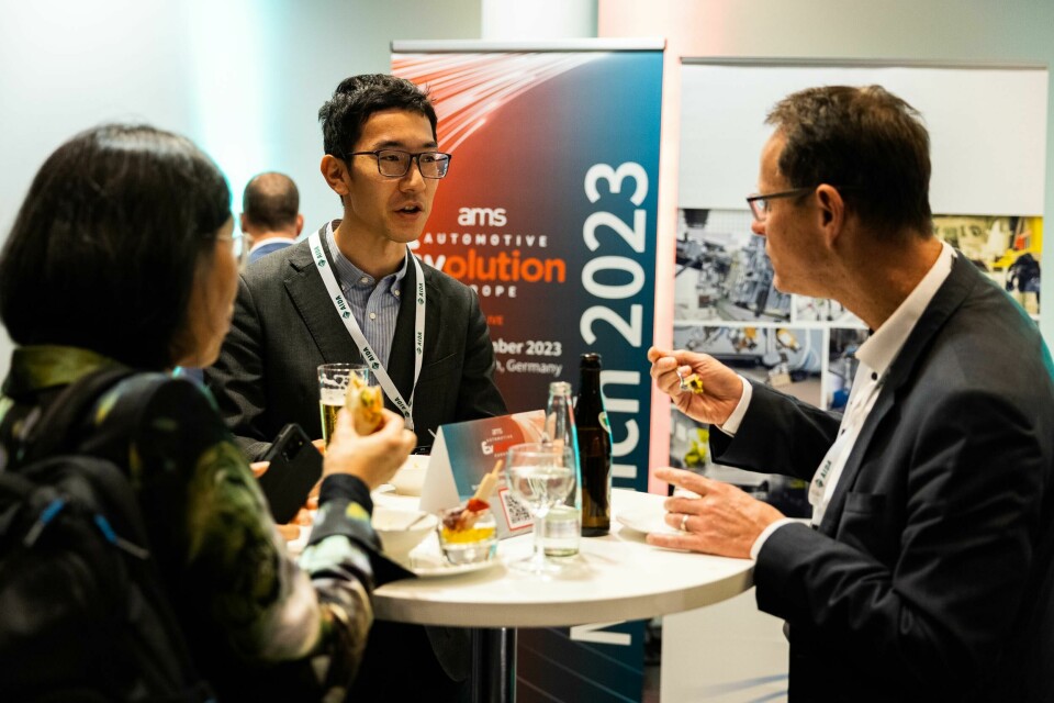 Delegates attending the Automotive Evolution summit in Munich enjoyed plenty of opportunities to catch-up and network with industry colleagues FRPIC_221207_AMSMunich_299 (1)