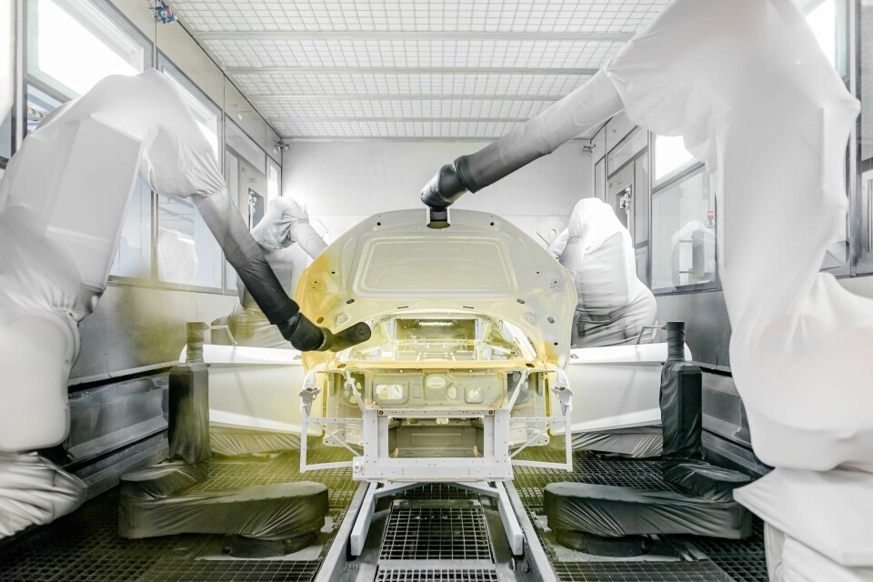 The paintshop is one of the production areas at Neckarsulm that will undergo a complete overhaul to prepare for future electric vehicle models Audi Neckarsulm paintshop