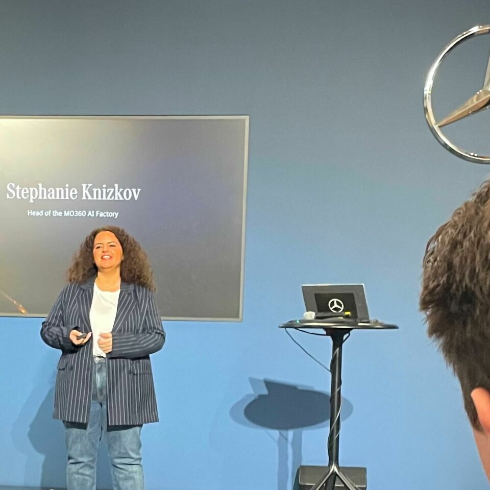 Stephanie Knizkov, Head of the MO360 AI Factory, Mercedes-Benz, Berlin Stephanie Knizkov, Head of the MO360 AI Factory, Mercedes-Benz, Berlin