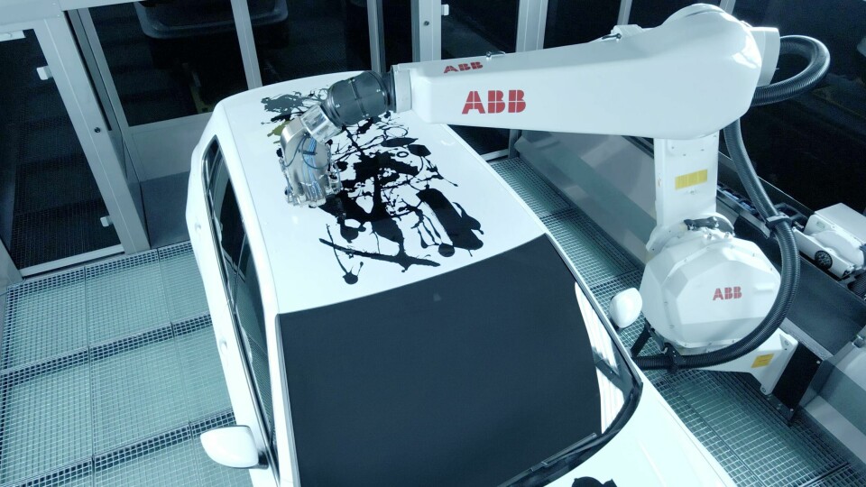 ABB Robotics PixelPaint art car - Advait Kolarkar design ABB Robotics PixelPaint Art Car_Advait Kolarkar design.close up
