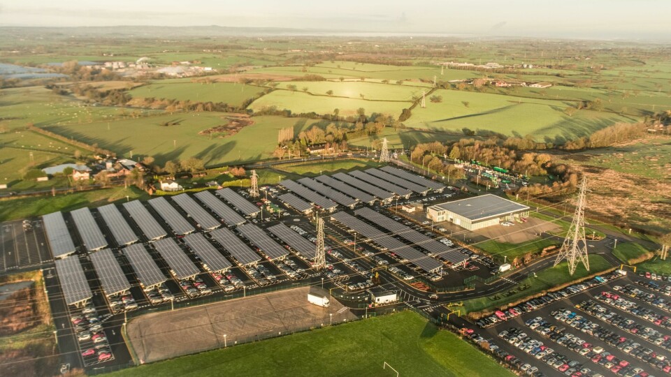 Bentley has installed 10,000 solar panels over one of its car parks at its factory in Crewe Bentley Solar Panels over carpark
