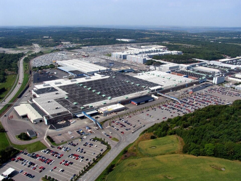Aerial view of Torslanda, Gothenberg, production plant in Sweden Aerial view of Torslanda, Gothenberg, production plant in Sweden