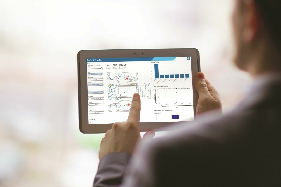 Digital tools support paintshop-related quality and decision making Defect Tracker in user