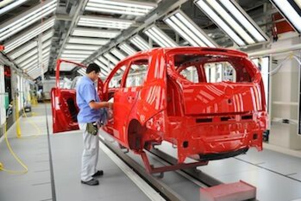 VW Anchieta: Production pioneer Paintshop, VW Anchieta