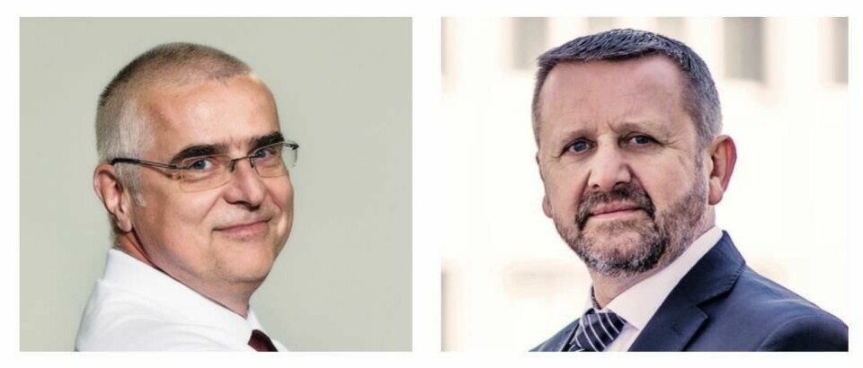 New plant director Milos Halbich (right) took over at Kvasiny from Jirí Cerný in July 2019 Kvasiny plant directors Jiri Cerny left Milos Halbich right