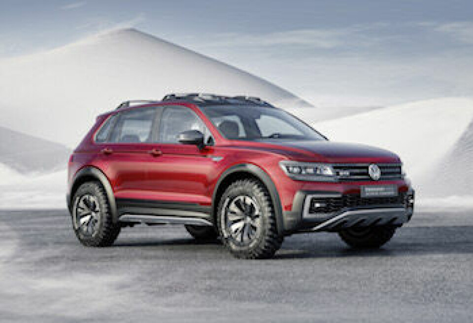 Taking a shine to plastics Volkswagen Tiguan GTE Active concept